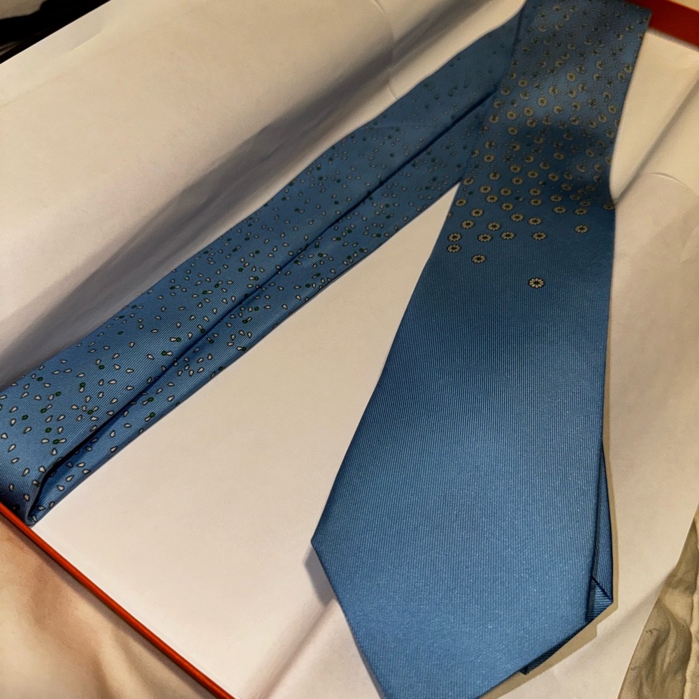 Hermes Floral Tie